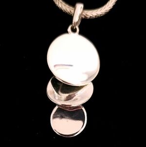 Vintage 80s look Undulating Circles Necklace